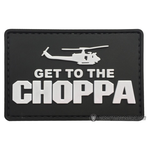 G-Force Get to the Choppa PVC Morale Patch - BLACK