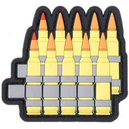 G-Force 5.56 Rounds PVC Morale Patch - YELLOW