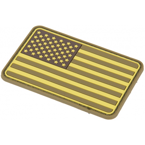 G-Force American Flag PVC Morale Patch - TAN