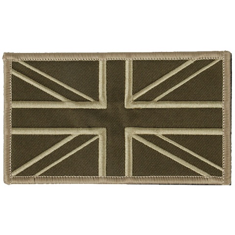 G-Force UK Flag Embroidered Morale Patch - TAN