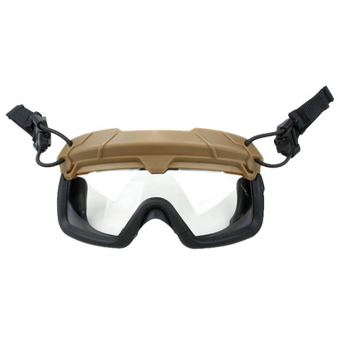 G-Force Quick-Detach Airsoft Goggles for BUMP Type Helmets - Coyote Brown