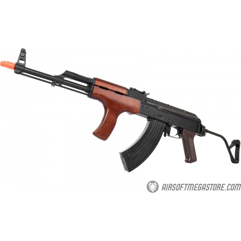 E&L Airsoft AK AIMS Platinum AEG Airsoft Rifle w/ Wood Furniture - BLACK
