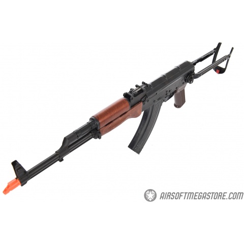 E&L Airsoft AK AIMS Platinum AEG Airsoft Rifle w/ Real Wood Furniture - BLACK
