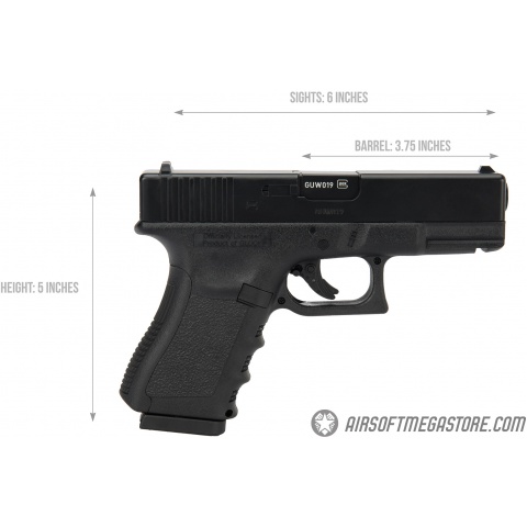 Umarex Licensed Glock 19 CO2 Non-Blowback Air Gun Pistol