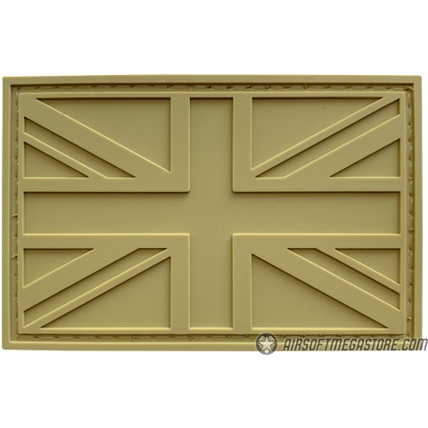 G-Force United Kingdom Flag PVC Morale Patch - TAN