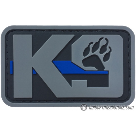 G-Force K9 Dog Paw PVC Morale Patch - GRAY