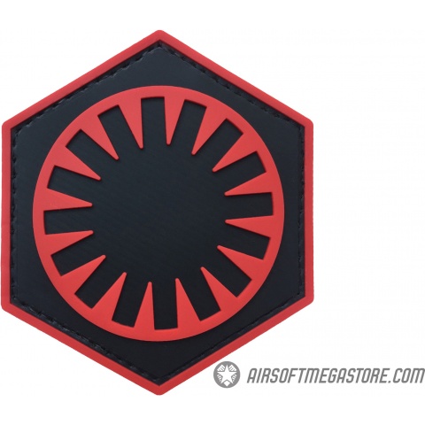 G-Force First Order PVC Morale Patch - RED / BLACK