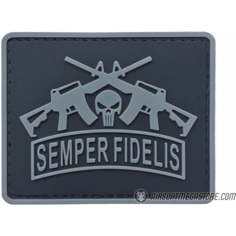 G-Force Semper Fidelis PVC Morale Patch - GRAY