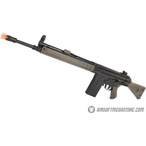 LCT LC-3A3 Full Size AEG Airsoft Rifle w/ Slim Handguard - GREEN