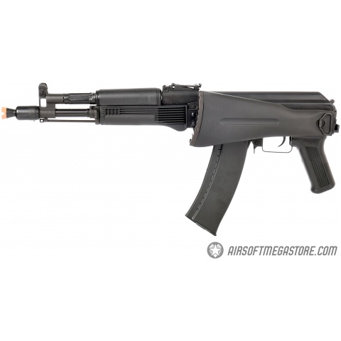 LCT AK104 Airsoft AK104 Steel AEG Airsoft Rifle w/ Folding Stock - BLACK