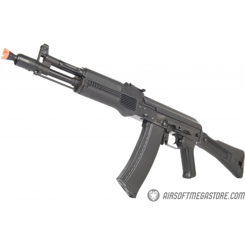 LCT AK104 Airsoft AK104 Steel AEG Airsoft Rifle w/ Folding Stock - BLACK