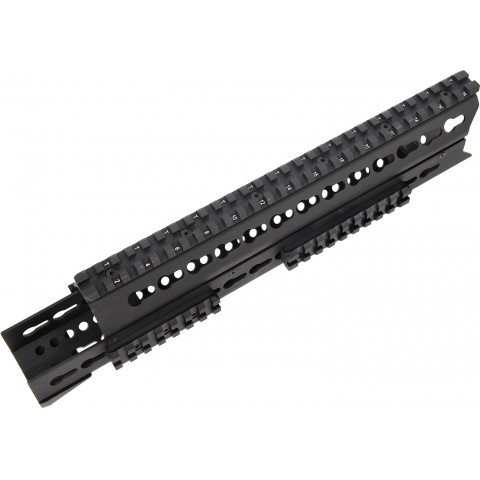 LCT Airsoft 13.5 Inch AK KeyMod Handguard Rail - BLACK