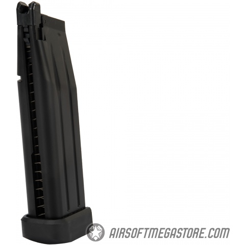 WE-Tech 1911 Hi-Capa T-Rex Competition Gas Blowback Airsoft Pistol w/ Top Ports (Color: Black & Silver)