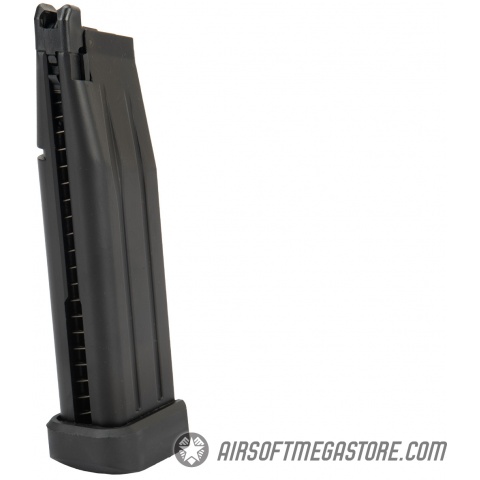 WE Tech 1911 Hi-Capa T-Rex Competition Gas Blowback Airsoft Pistol w/ Top Vent - RED / SILVER