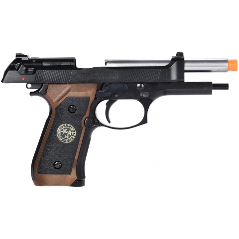 WE Tech M9 Samurai Edge Biohazard Gas Blowback Airsoft Pistol [Full/Semi Auto] - BLACK