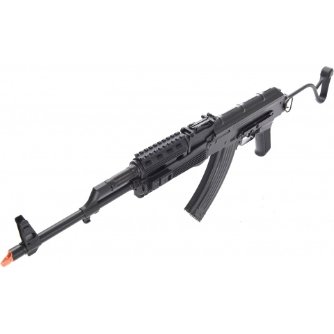 LCT Airsoft TIMS AK47 AEG Rifle w/ Folding Wire Stock - BLACK