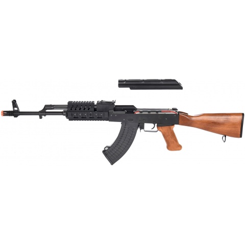 LCT Airsoft TX-63 / AK-63 RIS AEG Rifle - REAL WOOD