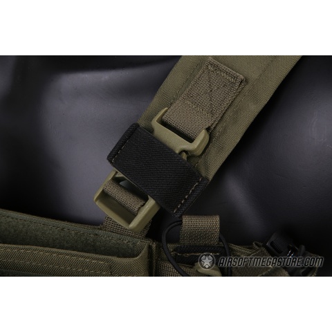 Emerson Gear Low Profile Modular Chest Rig System - RANGER GREEN