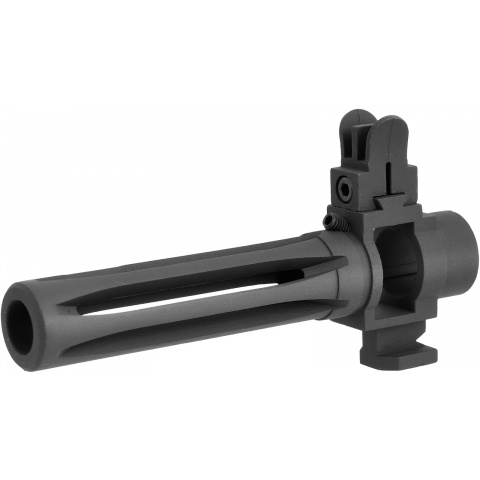 WE Tech M14 Airsoft Metal Flash Hider w/ Front Sight - BLACK