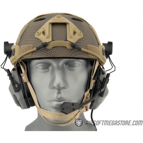 Earmor M32H MOD3 Tactical Communication Hearing Protector for FAST Helmet - GRAY