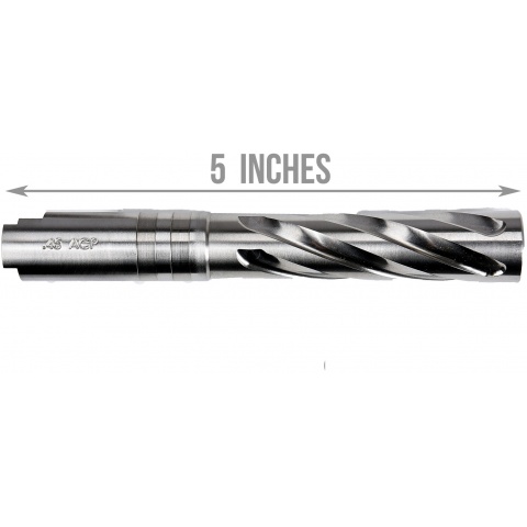 COWCOW Tornado Style Threaded Outer Barrel for TM Hi-Capa 5.1 GBB Pistols - SILVER