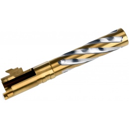 COWCOW Tornado Style Threaded Outer Barrel for TM Hi-Capa 5.1 GBB Pistols - GOLD
