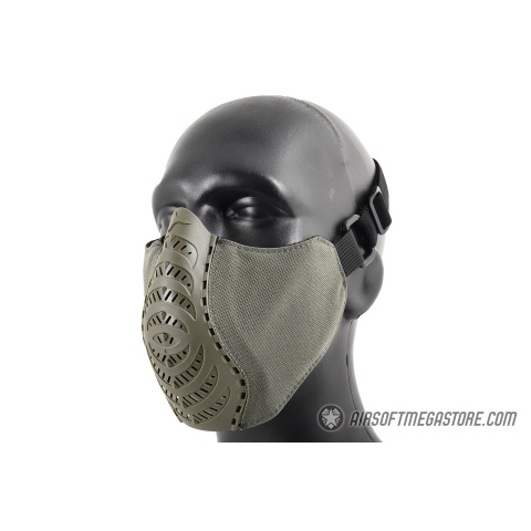 G-Force Ventilated Discreet Half Face Mask - OLIVE DRAB