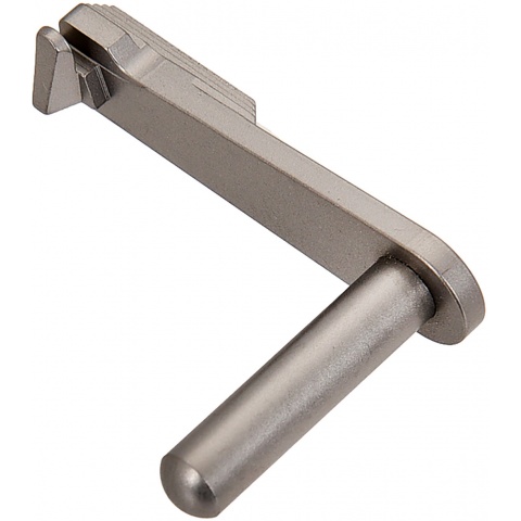 Airsoft Masterpiece CNC S-Style Steel Slide Stop - MATTE SILVER