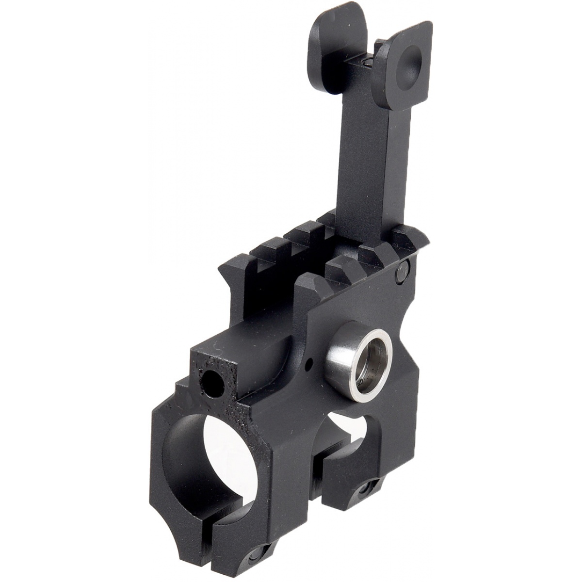 Lancer Tactical Airsoft Gas Block FlipUp Front Sight BLACK Airsoft