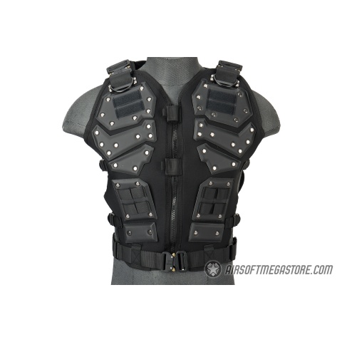 AMA Tactical Airsoft Vest Body AMA w/ Padded Chest Protector - TAN