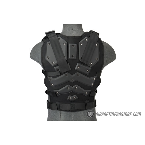 AMA Tactical Airsoft Vest Body AMA w/ Padded Chest Protector - TAN