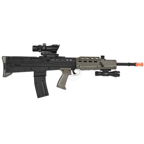 Deltaforce L85A2 Bullpup Tactical Spring Airsoft Rifle w/ Flashlight