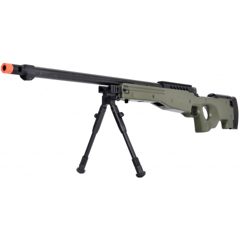 WellFire MB15 L96 Bolt Action Airsoft Sniper Rifle w/ Bipod - OD GREEN