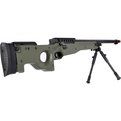 WellFire MB15 L96 Bolt Action Airsoft Sniper Rifle w/ Bipod - OD GREEN