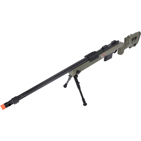 Wellfire MB4416 M40A3 Bolt Action Sniper Rifle w/ Bipod - OD GREEN