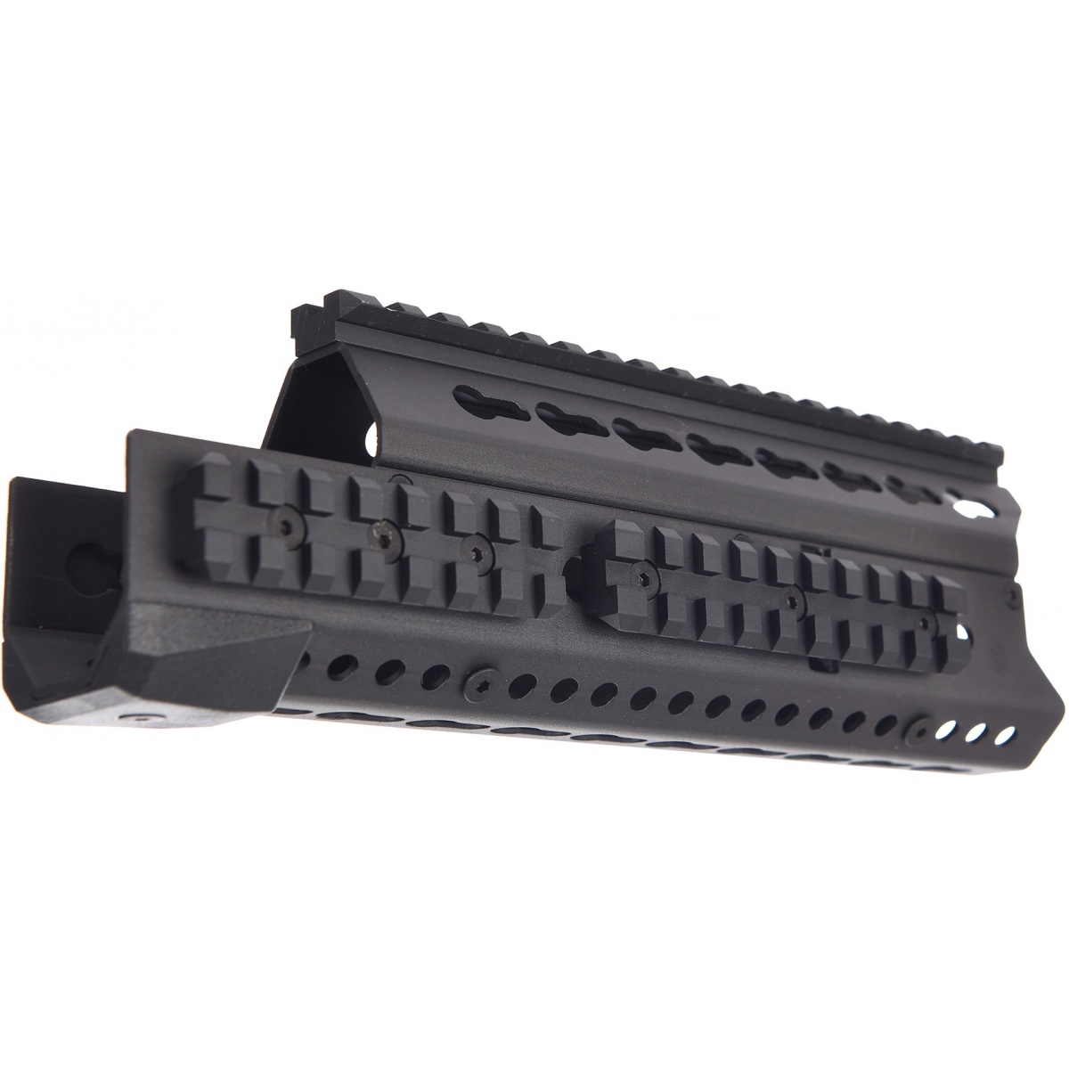 LCT Airsoft 9.5 Inch AK KeyMod Handguard Rail BLACK Airsoft Megastore
