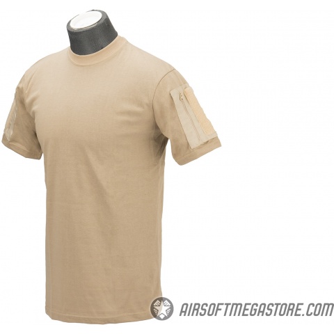 Lancer Tactical Airsoft Ripstop PC T-Shirt [Medium] - COYOTE BROWN