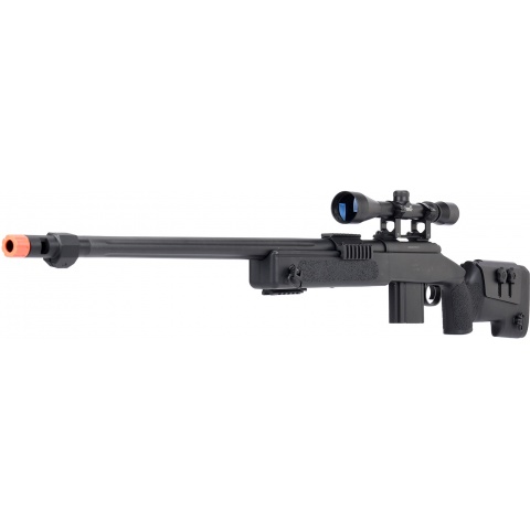 WellFire MB4416 M40A3 Bolt Action Sniper Rifle w/ Scope - BLACK