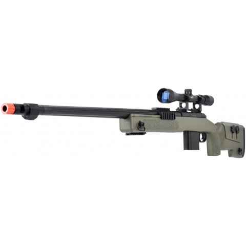 WellFire MB4416 M40A3 Bolt Action Sniper Rifle w/ Scope - OD GREEN