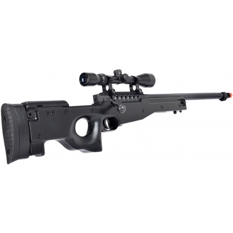 WellFire MB15 L96 Bolt Action Airsoft Sniper Rifle w/ Scope - BLACK