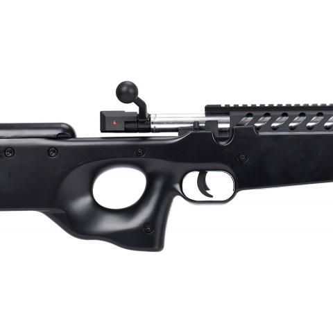 WellFire MB15 L96 Bolt Action Airsoft Sniper Rifle w/ Bipod - BLACK