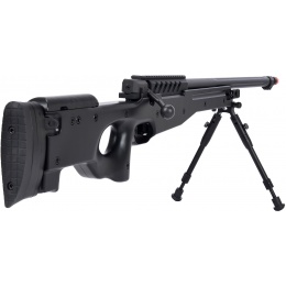 WellFire MB15 L96 Bolt Action Airsoft Sniper Rifle w/ Bipod - BLACK
