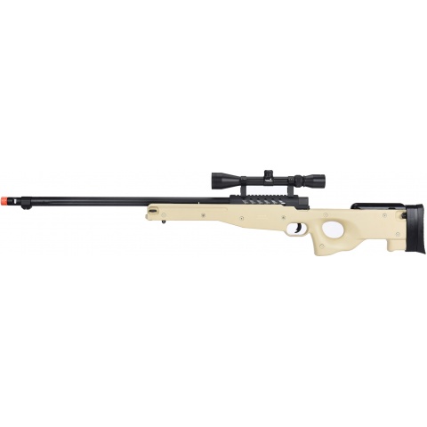 WellFire MB15 L96 Bolt Action Airsoft Sniper Rifle w/ Scope - TAN