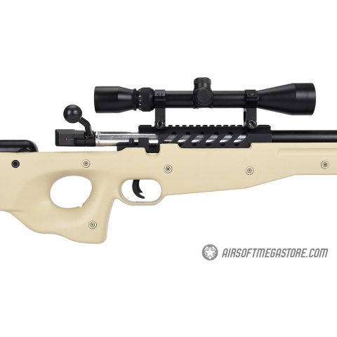 WellFire MB15 L96 Bolt Action Airsoft Sniper Rifle w/ Scope - TAN