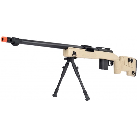 WellFire MB4416 M40A3 Bolt Action Sniper Rifle w/ Bipod - TAN