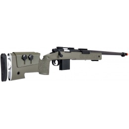 WellFire MB4417 M40A3 Bolt Action Airsoft Sniper Rifle - OD GREEN