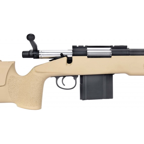 WellFire MB4417 M40A3 Bolt Action Airsoft Sniper Rifle - TAN