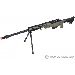 WellFire MB4418-1 Bolt Action Airsoft Sniper Rifle w/ Bipod - OD GREEN