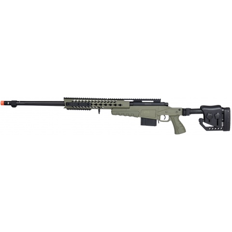 WellFire MB4418-2 Bolt Action Airsoft Sniper Rifle - OD GREEN