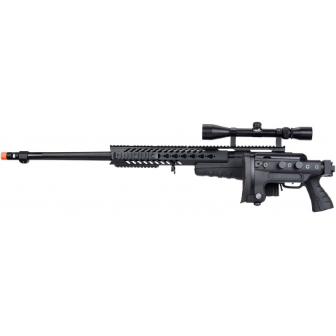 WellFire MB4418-3 Bolt Action Airsoft Sniper Rifle w/ Scope - BLACK